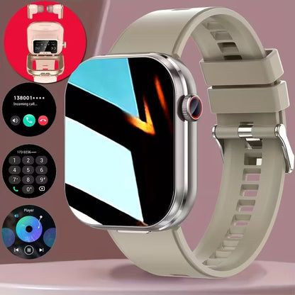 2-in-1 Smartwatch with Built-in Wireless Earbuds