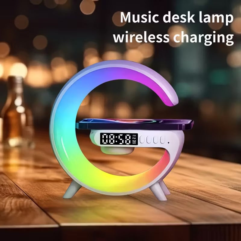 Wireless Charging Station with Ambient Light & Speaker