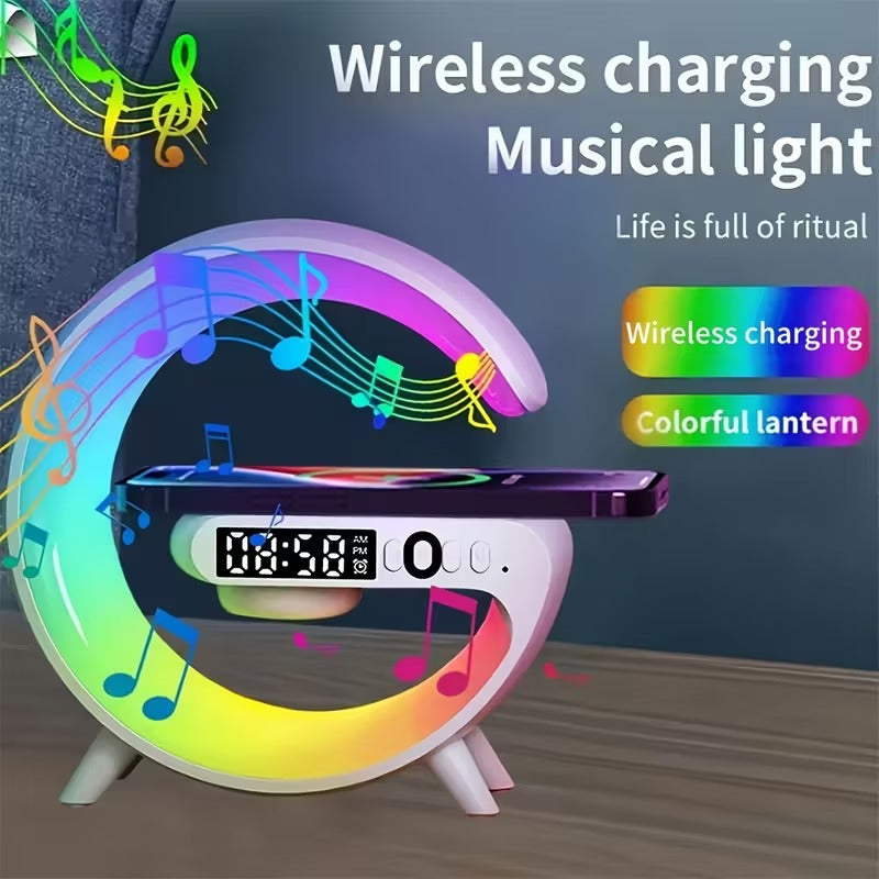 Wireless Charging Station with Ambient Light & Speaker