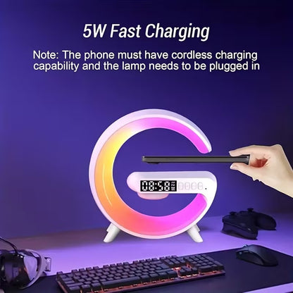Wireless Charging Station with Ambient Light & Speaker